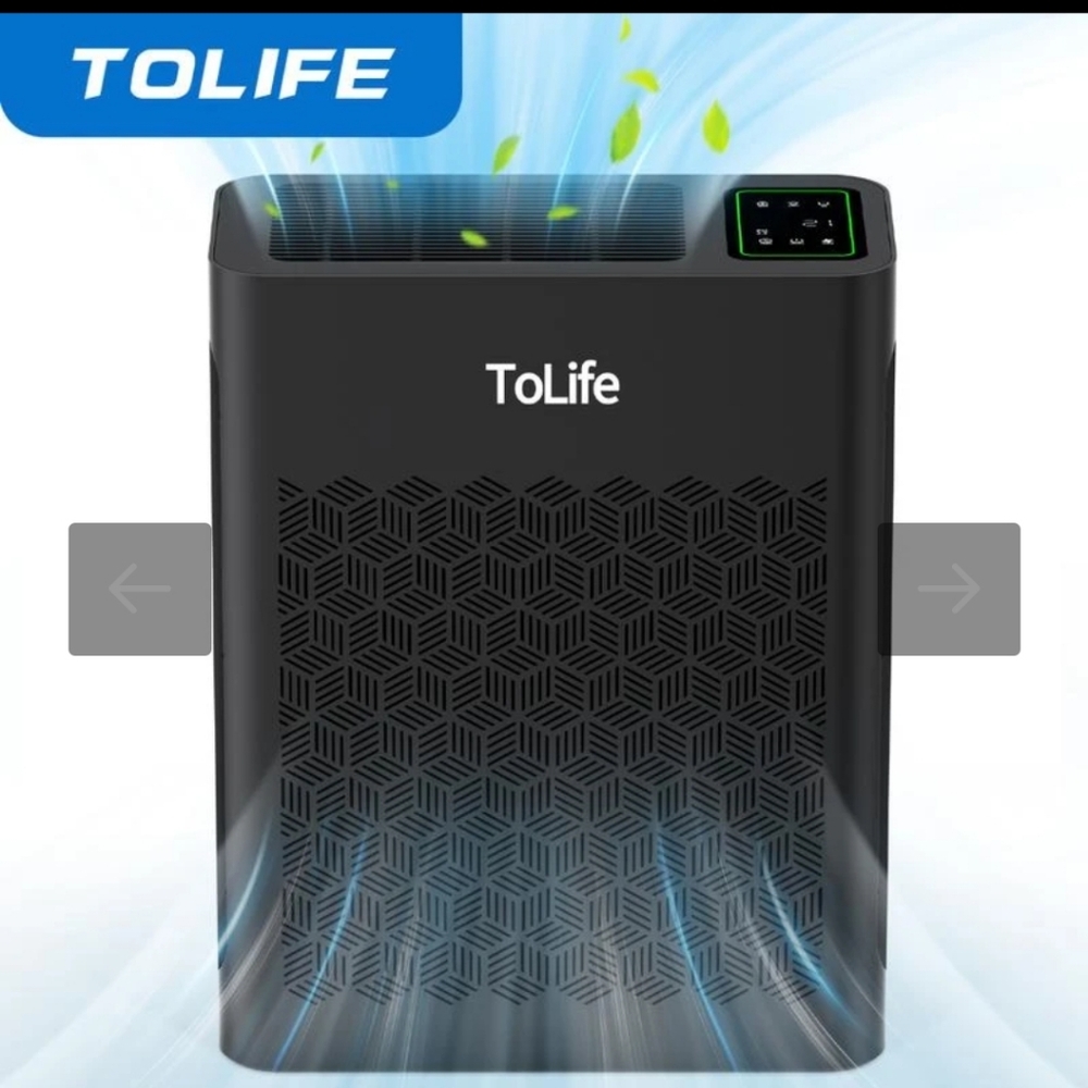 ToLife White Air Purifier with 3-Stage Filtration